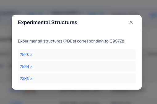 Experimental structures - modal dialog